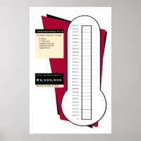 Fundraising Thermometer in Red