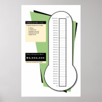 Fundraising Thermometer Including Date Column