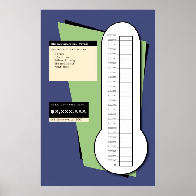 Fundraising Thermometer Poster (Front)