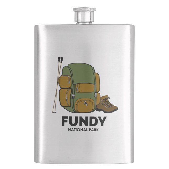 Fundy National Park Backpack Hip Flask (Front)