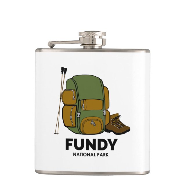 Fundy National Park Backpack Hip Flask (Front)