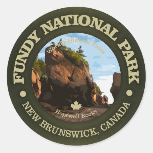Fundy National Park Classic Round Sticker