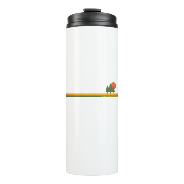Fundy National Park Pine Trees Sun Thermal Tumbler (Front)