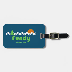 Fundy National Park Retro Luggage Tag
