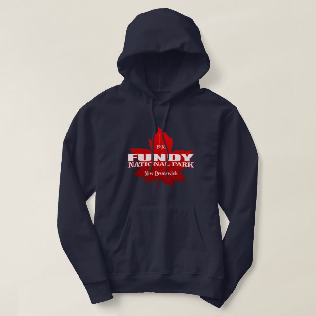 Fundy NP (maple leaf) Hoodie (Design Front)