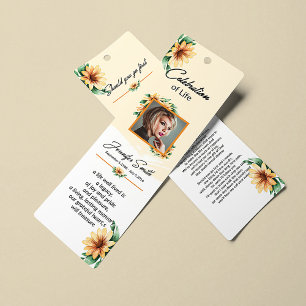 Funeral Bookmark Template