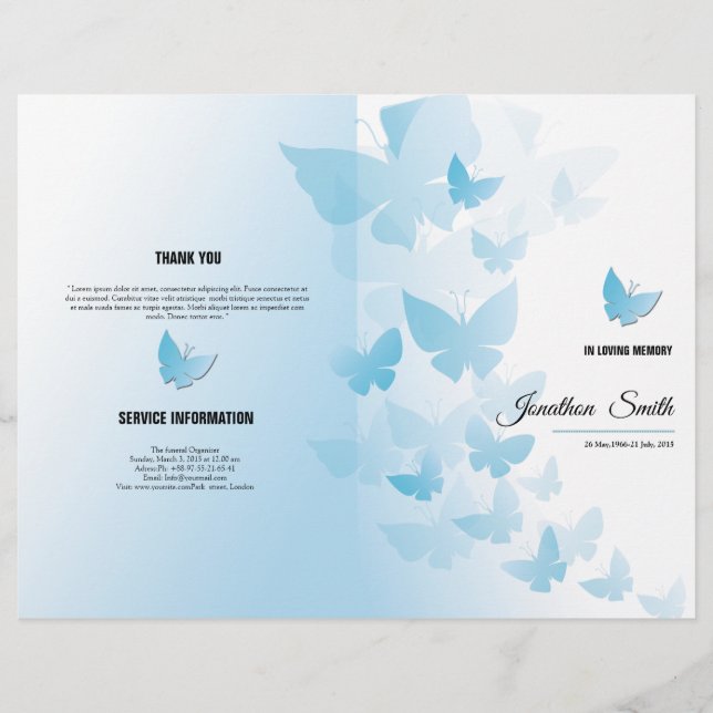 Funeral Brochure Template (Front)