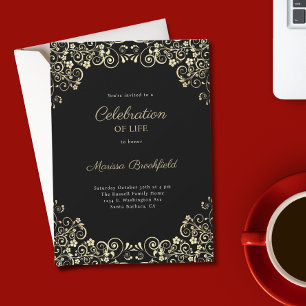 Funeral Celebration of Life Memorial Service Invitation