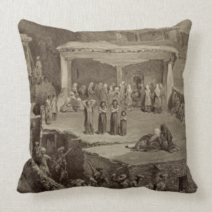 Funeral Ceremony in the Ruins at Akhaltchi, Dagest Cushion