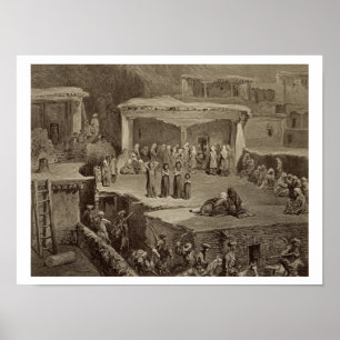 Funeral Ceremony in the Ruins at Akhaltchi, Dagest Poster