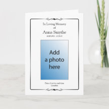 Funeral | Classic Order of Service Program