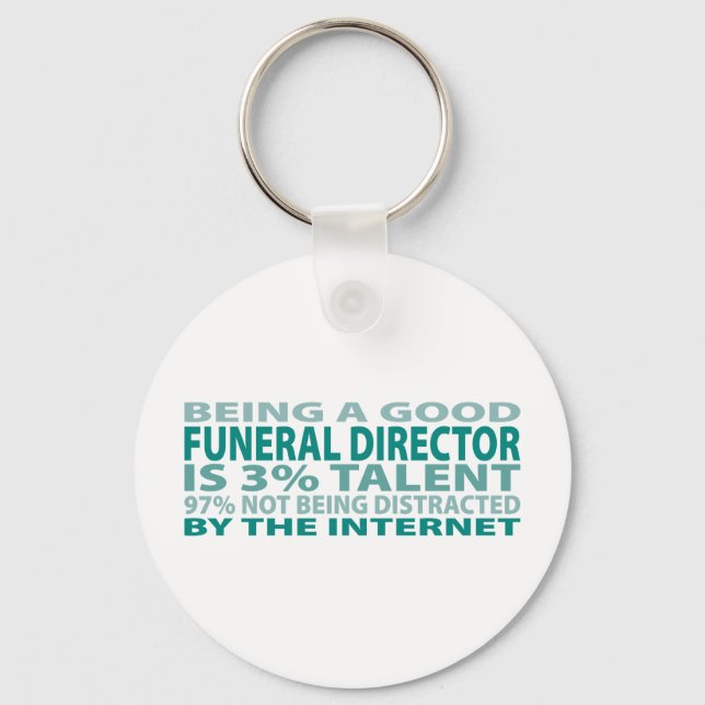 Funeral Director 3% Talent Key Ring (Front)