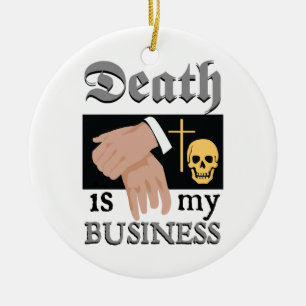 Funeral Director Ceramic Ornament