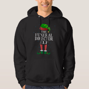 Funeral Director Elf Funny Matching Pajama Christm Hoodie