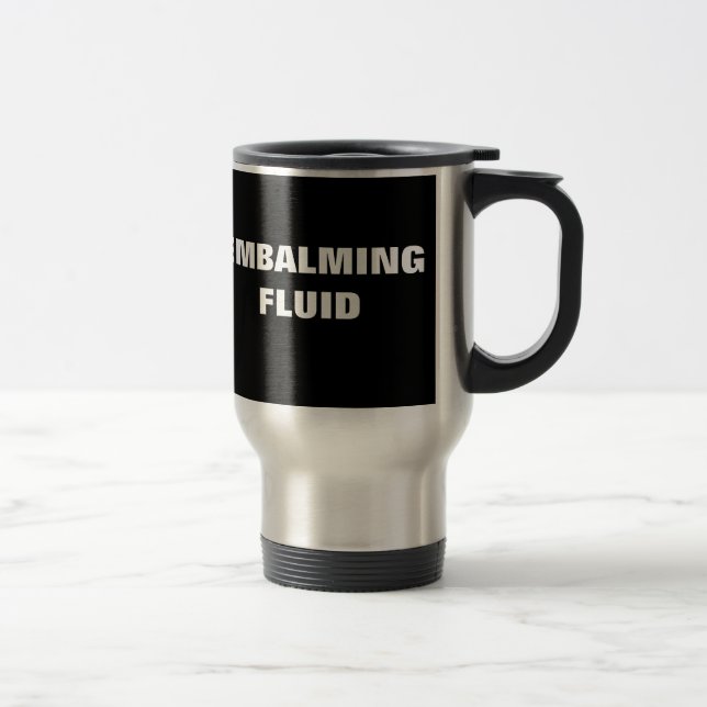 Funeral Director Mortician Funny black Travel Mug (Right)