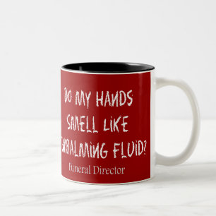Funeral Director/Mortician Funny Gifts Two-Tone Coffee Mug