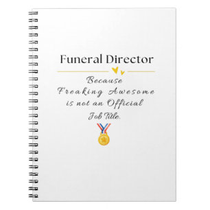 funeral director notebook