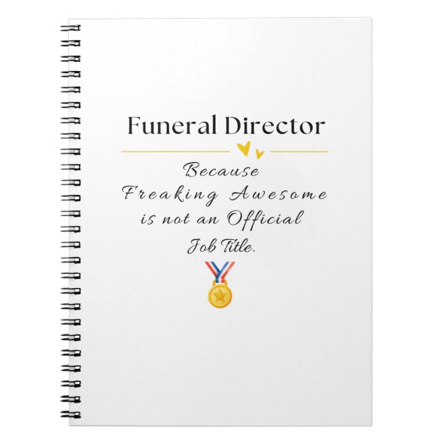 funeral director notebook (Front)