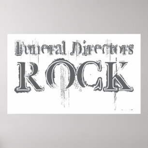 Funeral Directors Rock Poster