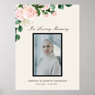 Funeral Floral Celebrating of Life Welcome Sign