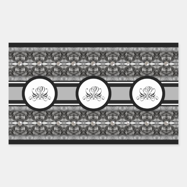 Funeral Flower Rectangular Sticker (Front)