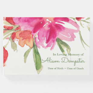 Funeral Guest Book | Florals 4