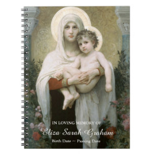 Funeral Guest Book   Madonna of the Roses
