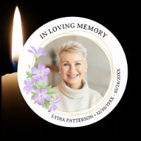 Funeral In loving Memory Custom Photo Floral