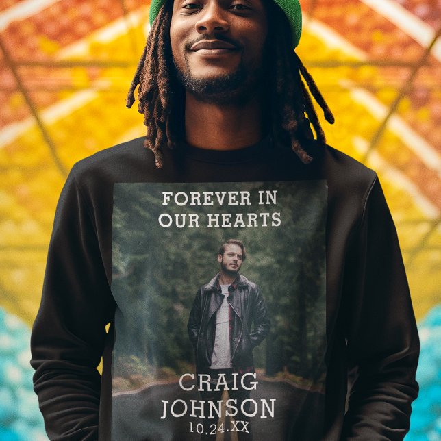 Funeral In Loving Memory | Photo Sweatshirt (Creator Uploaded)