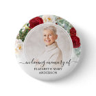 Funeral In Loving Memory Red Roses Floral Photo