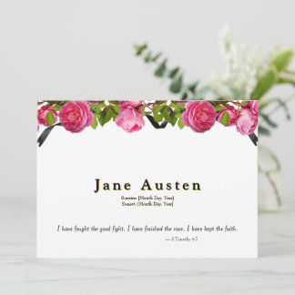 Funeral Invitation - Editable