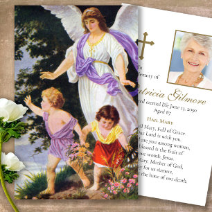 Funeral Loss Catholic Angel Prayer Sympathy Cards