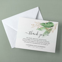 Funeral Luxury Botanical Greenery & Gold Sympathy