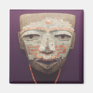 Funeral mask from Teotihuacan Magnet