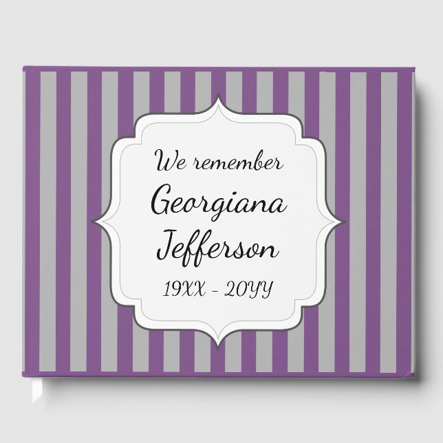 Funeral Memorial Guestbook (Front)