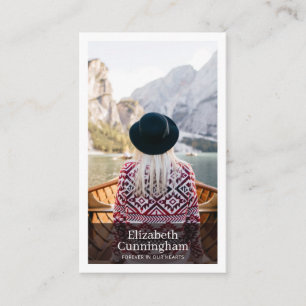 Funeral Memorial Modern and Simple Photo Card