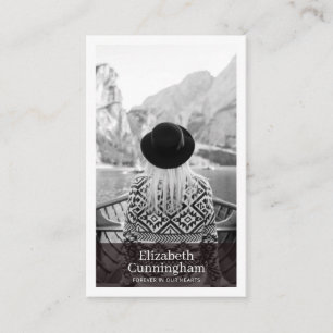 Funeral Memorial Modern and Simple Photo Card