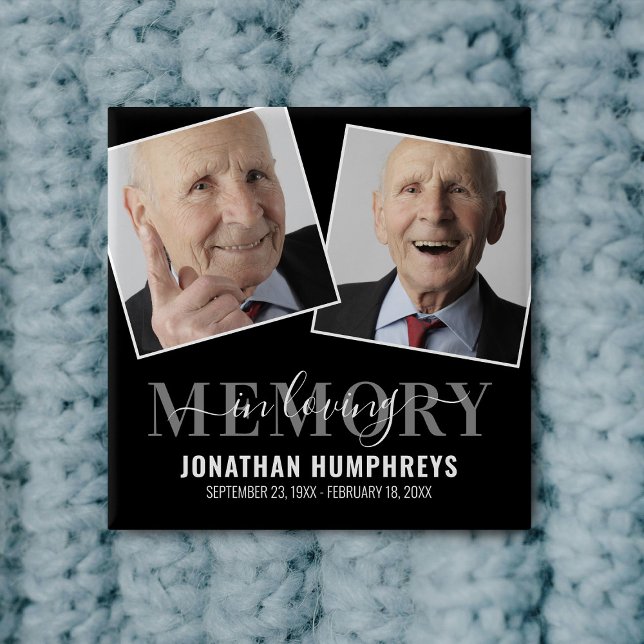 Funeral Memorial Photo Button (Creator Uploaded)