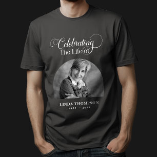 Funeral Memorial Photo Celebrating of Life T-Shirt