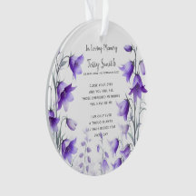 Funeral / Memorial Remembrance Ornament