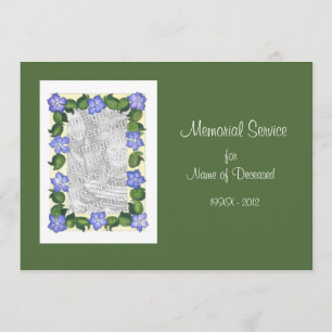 Funeral/Memorial Service Invitation Photo Card