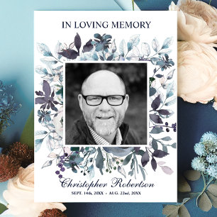 Funeral Memorial Sympathy Poem Prayer Thank You Card