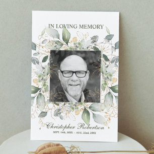 Funeral Memorial Sympathy Poem Prayer Thank You Card