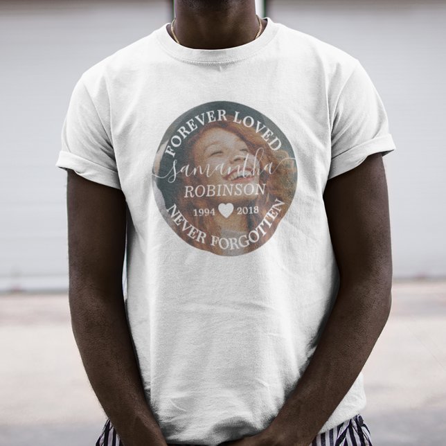 Funeral Memorial Vigil Photo T-Shirt (Creator Uploaded)