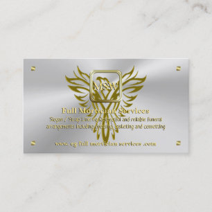 Funeral Mortician, Golden Square, Rising Phoenix Business Card