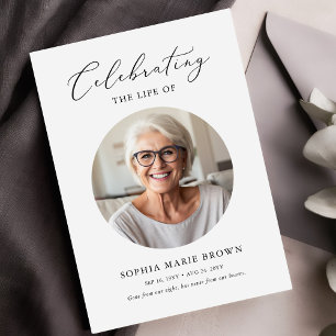 Funeral Obituary Order of Service Photo Memorial Program