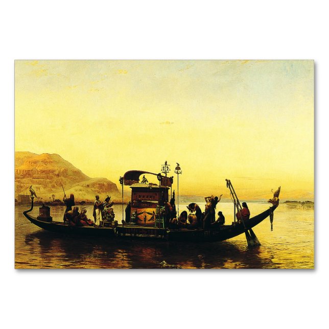 Funeral of a Mommy on the Nile by Frederick Arthur Table Number (Front)