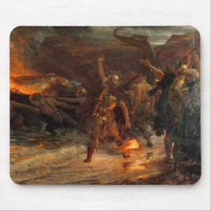 Funeral of a Viking (by Frank Dicksee) Mouse Pad