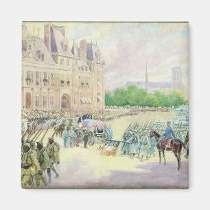 Funeral of General Joseph Gallieni  1916 Magnet