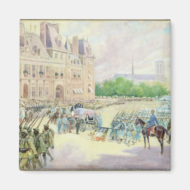 Funeral of General Joseph Gallieni  1916 Magnet (Front)